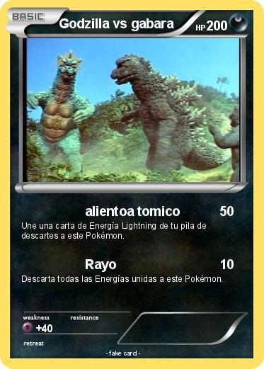 Pokemon Godzilla vs gabara