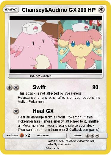 Pokemon Chansey&Audino GX