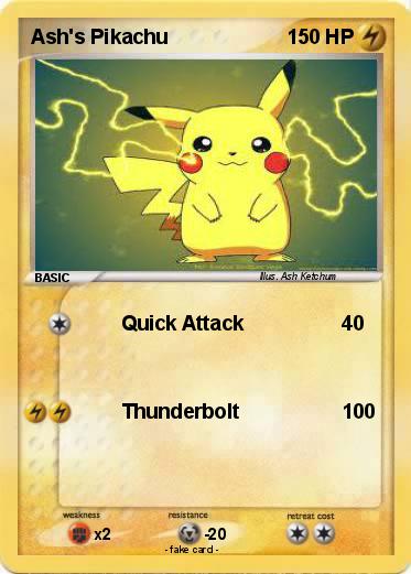 Pokemon Ash's Pikachu