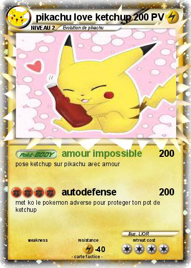 Pokemon pikachu love ketchup