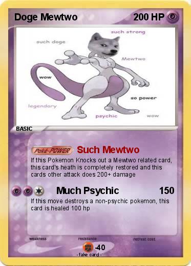 Pokemon Doge Mewtwo