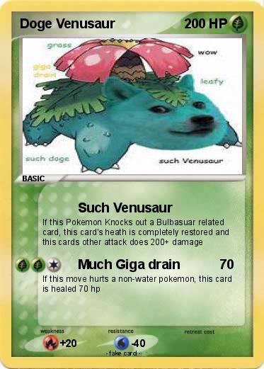 Pokemon Doge Venusaur