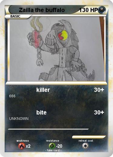Pokemon Zailla the buffalo
