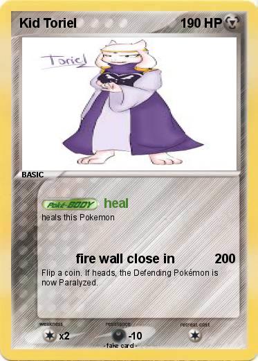 Pokemon Kid Toriel