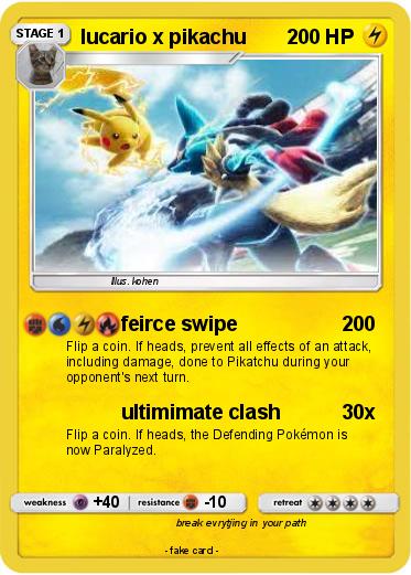 Pokemon lucario x pikachu