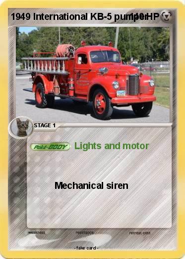 Pokemon 1949 International KB-5 pumper