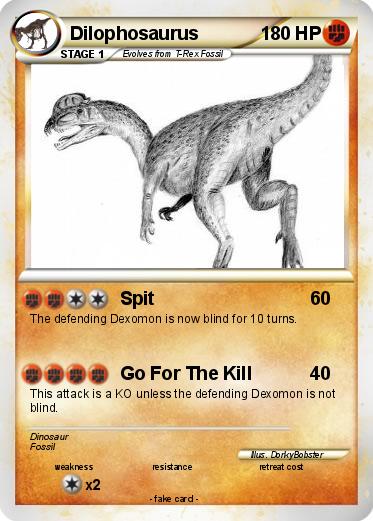 Pokemon Dilophosaurus