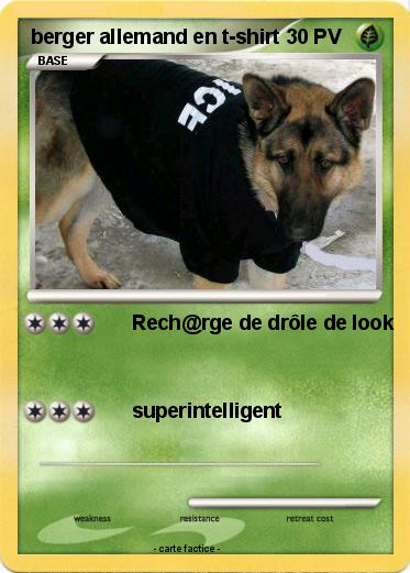Pokemon berger allemand en t-shirt