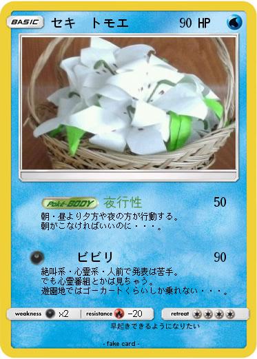 Pokemon セキ　トモエ