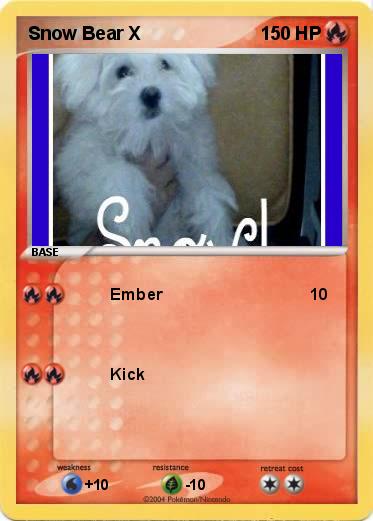 Pokemon Snow Bear X