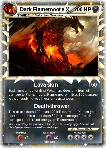 Pokemon Dark Flamemoore X