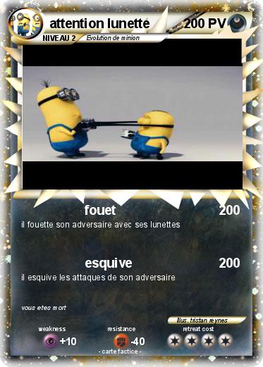 Pokemon attention lunette