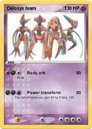 Pokemon Deloxys team