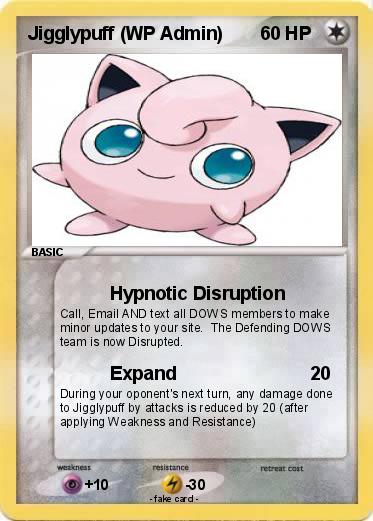Pokemon Jigglypuff (WP Admin)