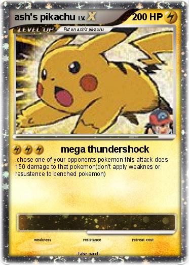 Pokemon ash's pikachu