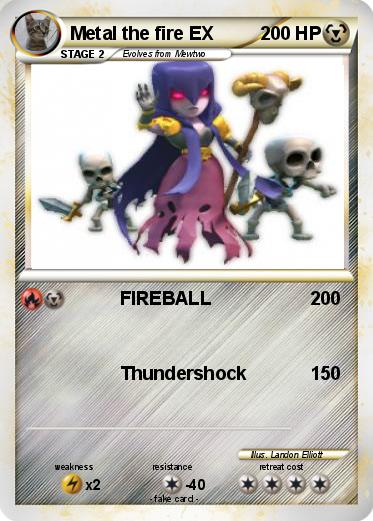 Pokemon Metal the fire EX