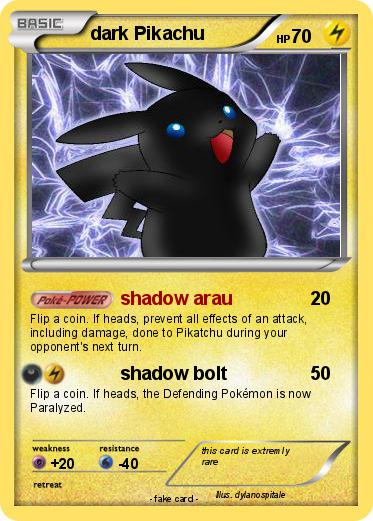 Pokemon dark Pikachu