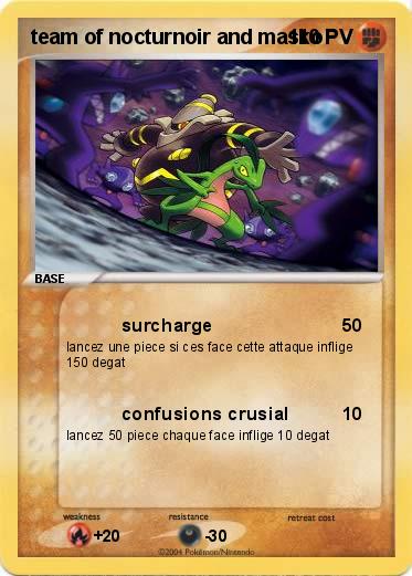 Pokemon team of nocturnoir and masko