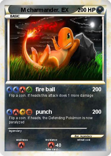 Pokemon M charmander. EX
