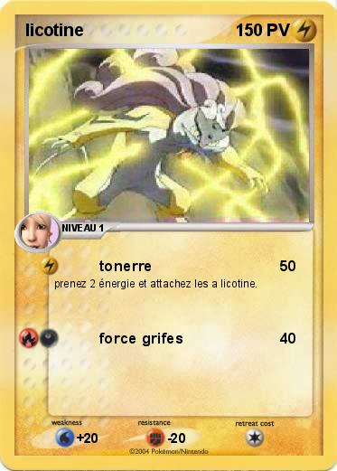 Pokemon licotine