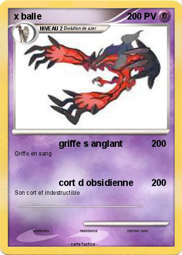 Pokemon x balle