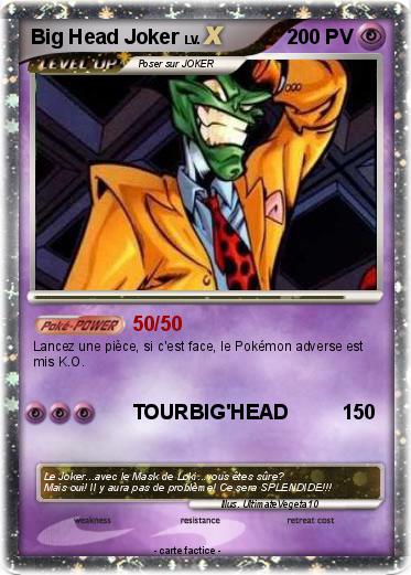 Pokemon Big Head Joker
