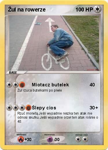 Pokemon Żul na rowerze