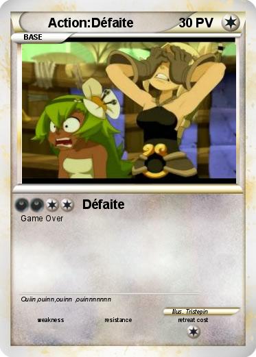 Pokemon Action:Défaite