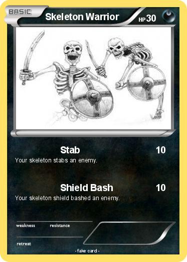 Pokemon Skeleton Warrior