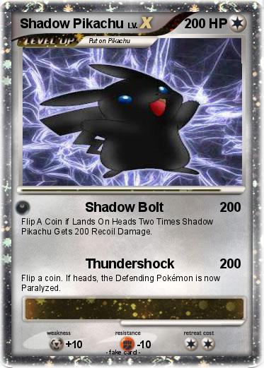 Pokemon Shadow Pikachu