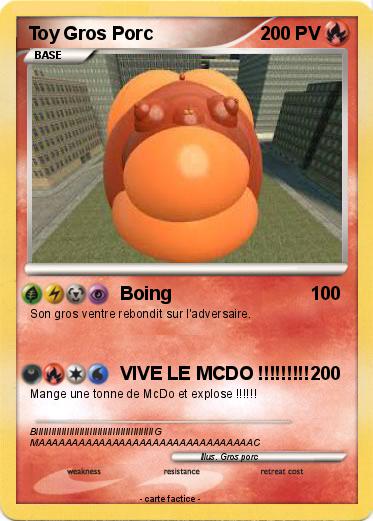 Pokemon Toy Gros Porc