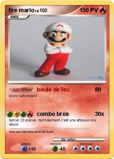 Pokemon fire mario