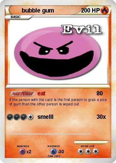 Pokemon bubble gum