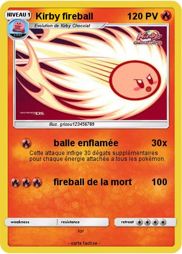 Pokemon Kirby fireball