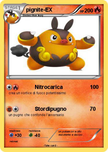 Pokemon pignite-EX