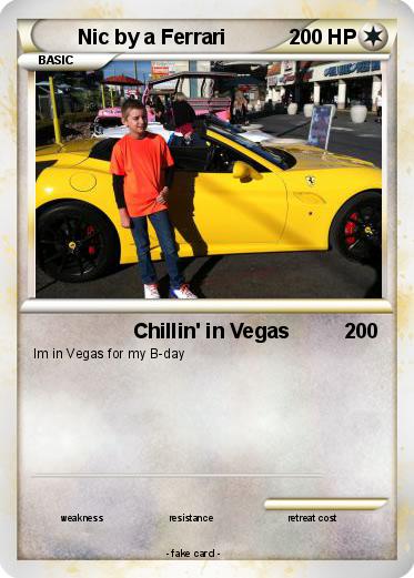 Pokemon Nic by a Ferrari