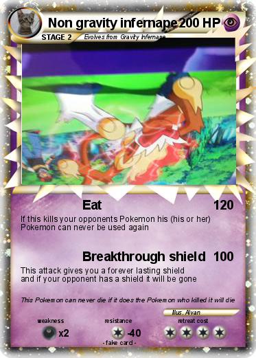 Pokemon Non gravity infernape