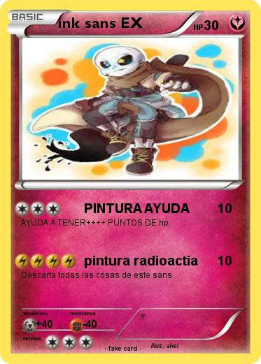 Pokemon ink sans EX