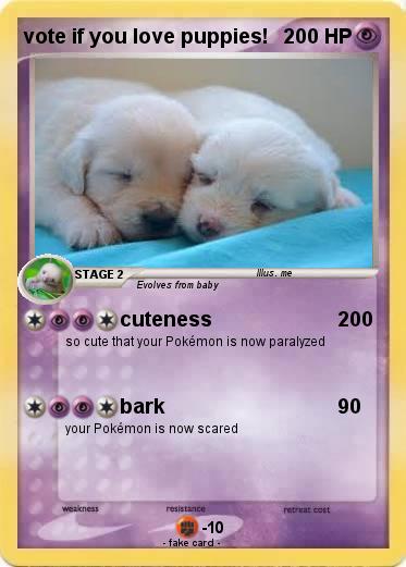 Pokemon vote if you love puppies!