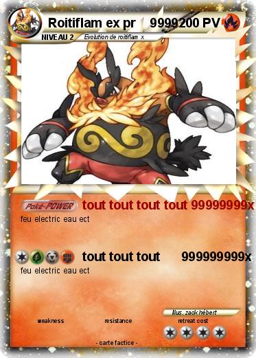 Pokemon Roitiflam ex pr    9999