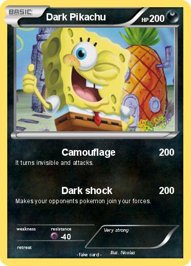 Pokemon Dark Pikachu