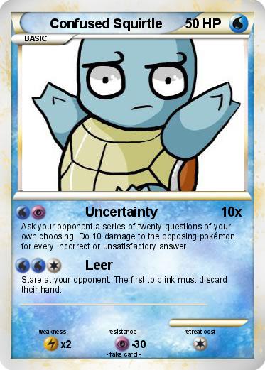 Pokemon Confused Squirtle