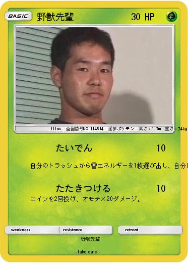 Pokemon 野獣先輩