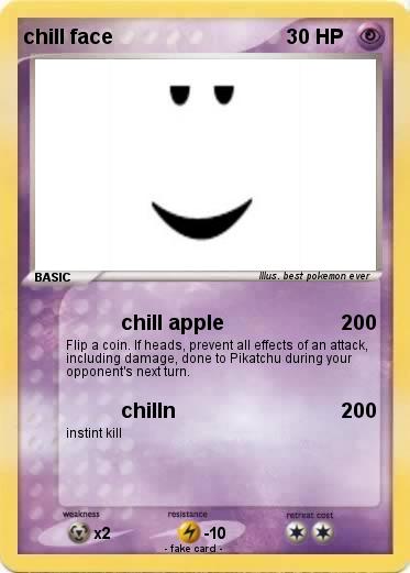 Pokemon chill face
