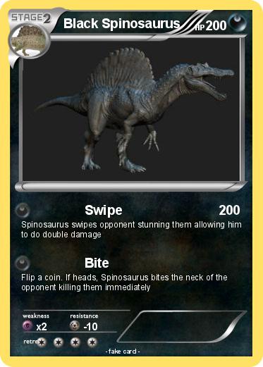 Pokemon Black Spinosaurus