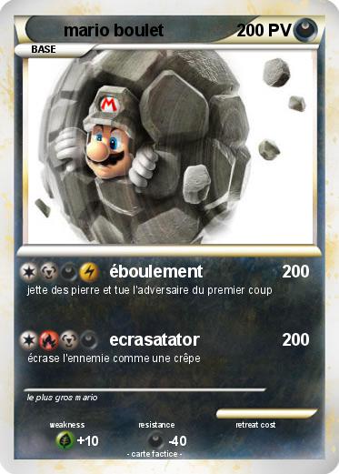 Pokemon mario boulet