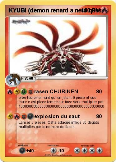 Pokemon KYUBI (demon renard a neuf ques