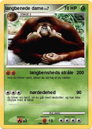 Pokemon langbenede dame