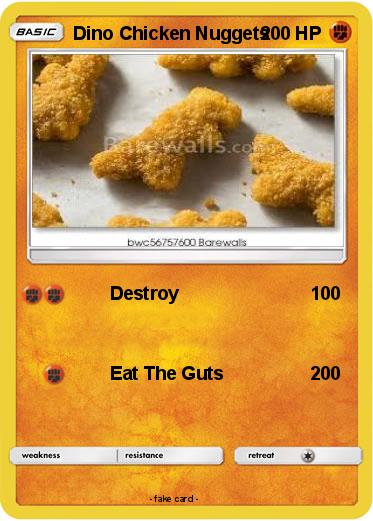 Pokemon Dino Chicken Nuggets