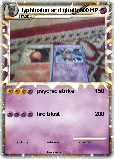 Pokemon typhlosion and giratina